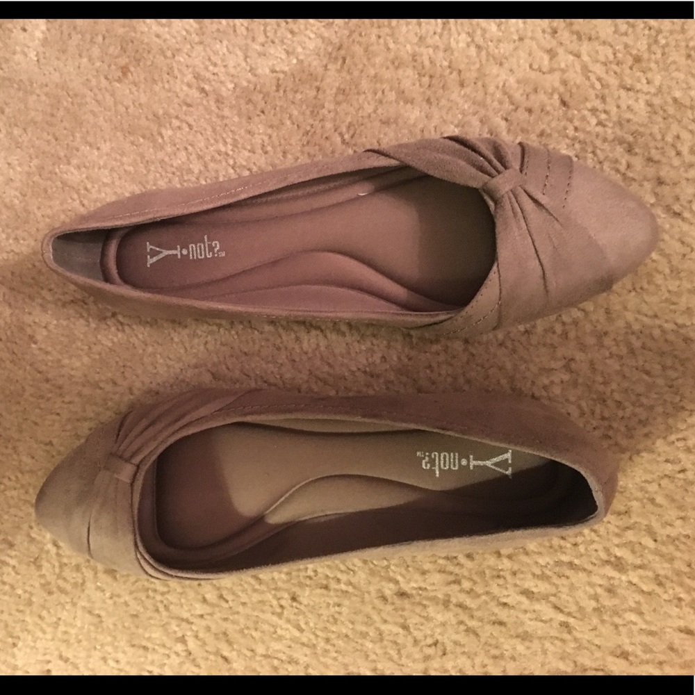 Cute Y Not? Flats never worn gray size 8